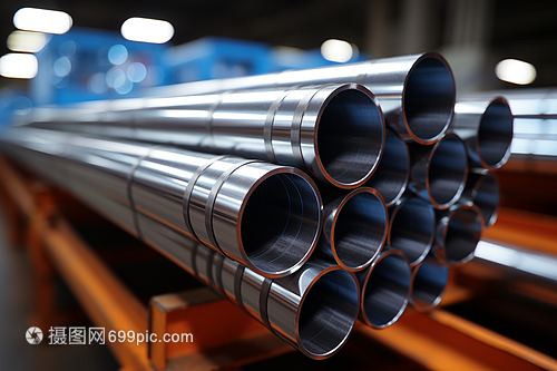 仓库中的钢管 存储管理与应用
